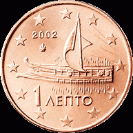 1 Cent UNC Griekenland